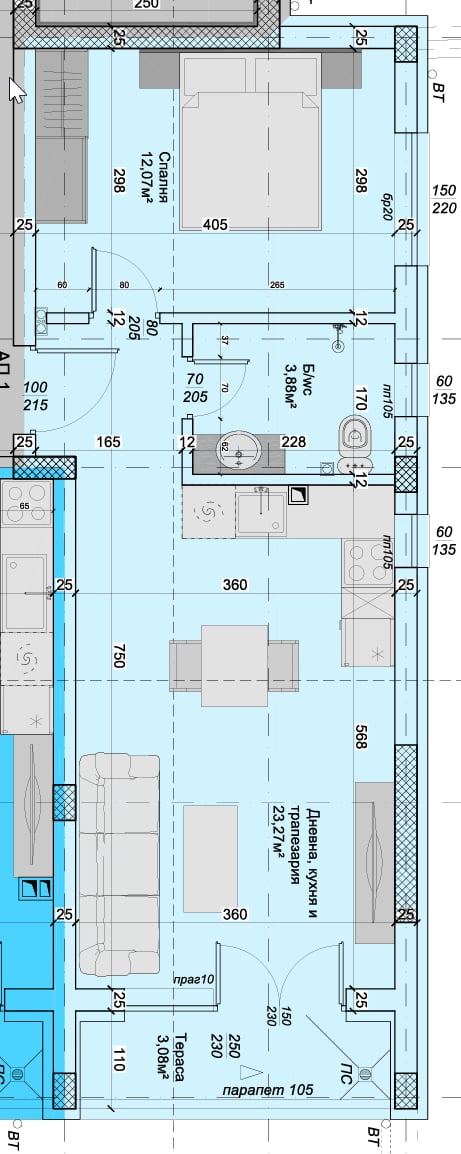 План апартаменти 1