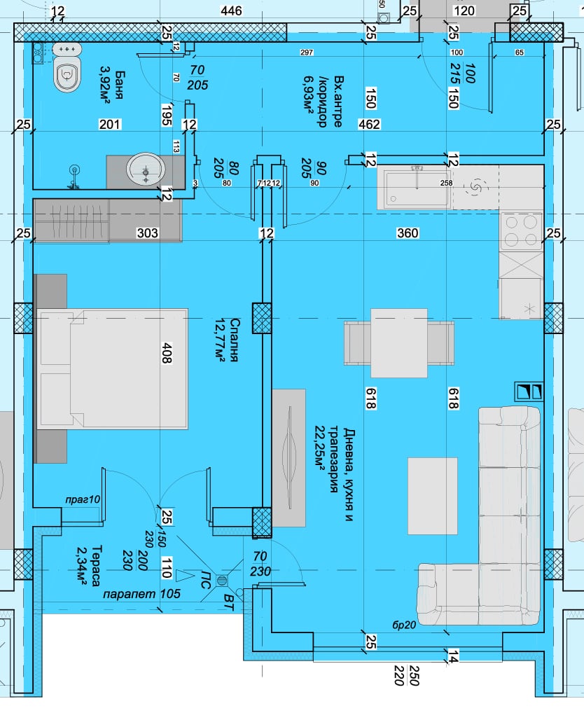 План апартаменти 7, 12, 17