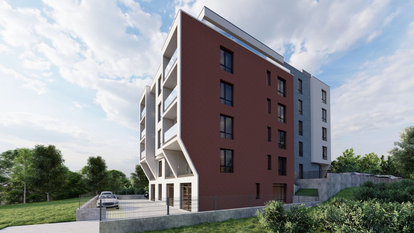 Визуализация - перспектива от улицата